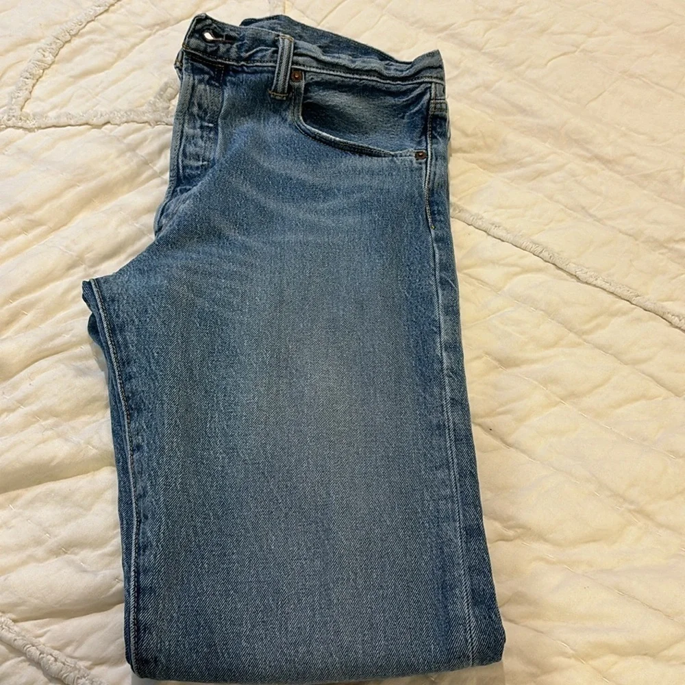 Y2K Levi’s 501 CT Denim Jeans. Button-Fly Straight. Men’s Sz- 36x34 EUC 1990s